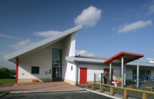 Exterior of Leeds primary school building